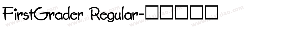 FirstGrader Regular字体转换